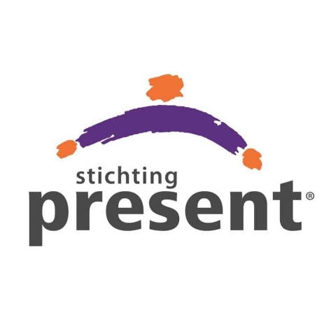 Stichging present logo